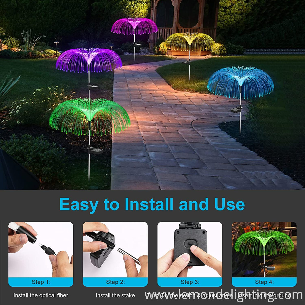 Fiberglass Exterior Lawn Decor Lights